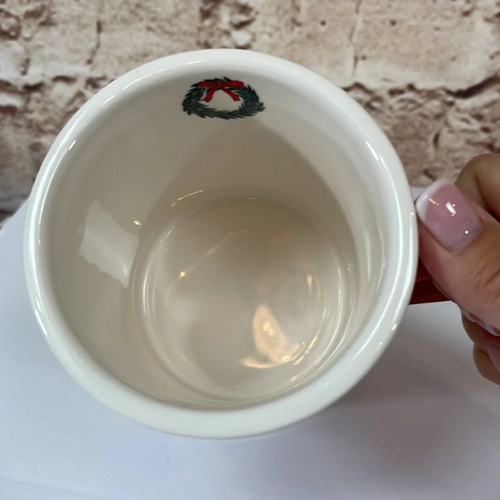 Set of Two Sur La Table Christmas Mugs